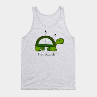 Protracturtle -  Funny Math Turtle Tank Top